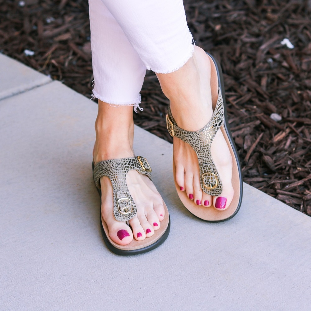 SAS Women's Sanibel T-Strap Slide Sandals